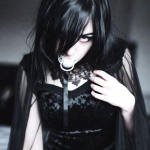 EMO Gothic Girl AI Pic - Free To Use This Pic For Anything